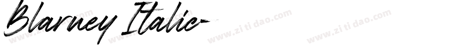 Blarney Italic字体转换